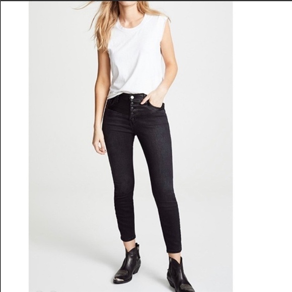 Current/Elliott The Fused Highwaist Stiletto Jeans |Skinny | Size 24 | NWT - Picture 4 of 8